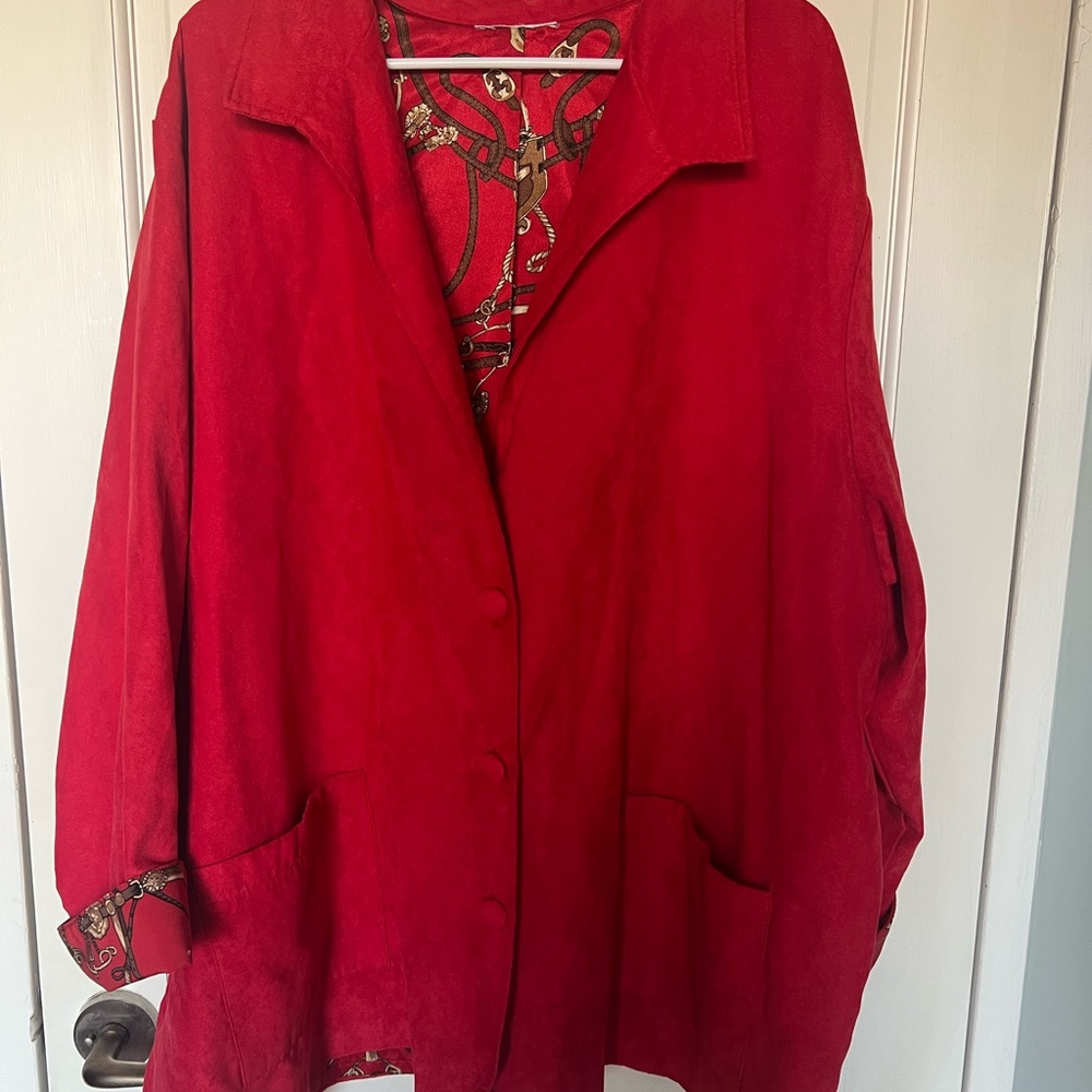 Vintage oversized red jacket for sale